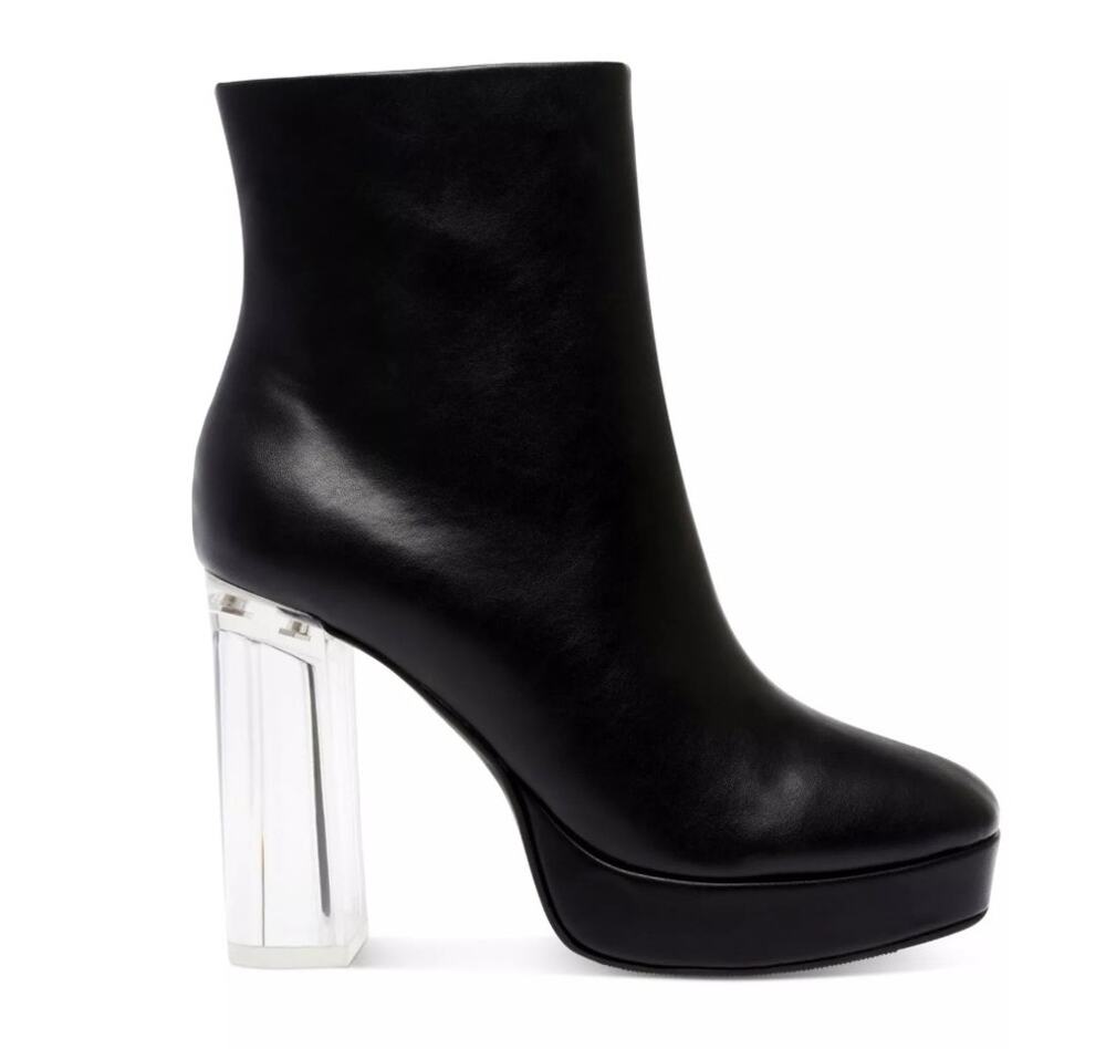 WILD PAIR Womens NEW Black Platform Charlee Zip-Up Boots / Size 8 M